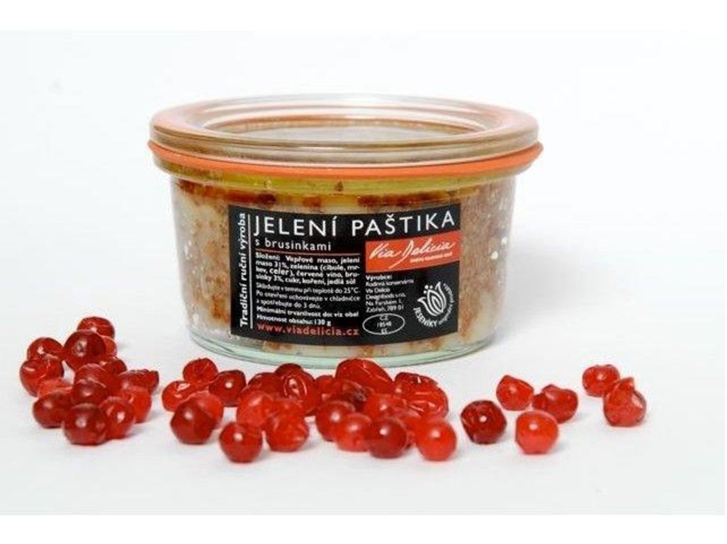 Jelení paštika s brusinkami 130g