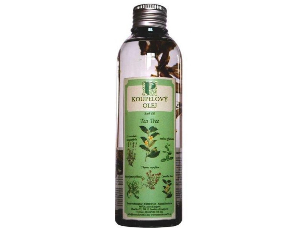 Koupelový olej tea tree s bylinou 200ml
