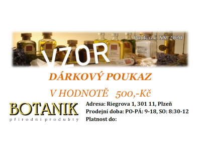 Dárkový poukaz BOTANIK