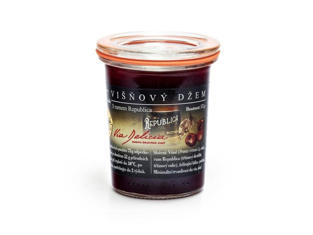 Višňový džem s rumem Republica 170g
