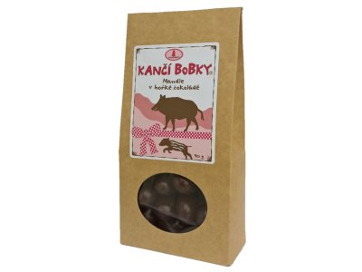 Kančí bobky - Mandle v hořké čokoládě 90g