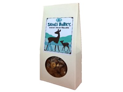 Srnčí bobky - Uzené slané mandle 70g