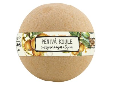 Šumivá pěnivá koule do koupele 100 g – argan