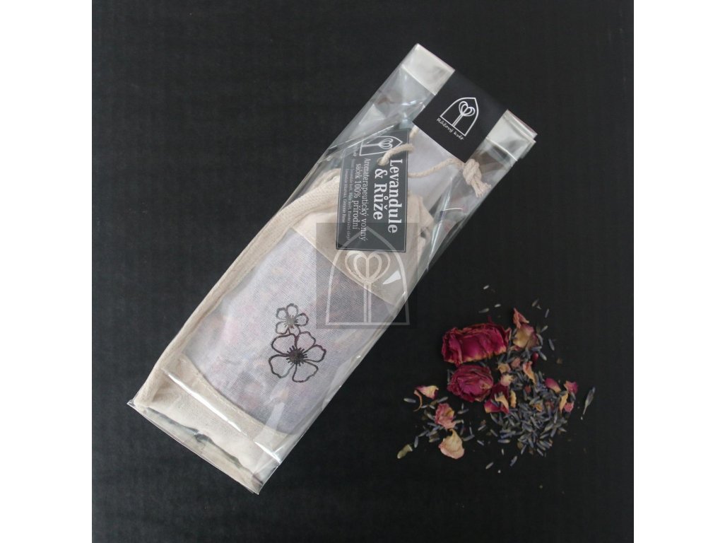 Vonný bylinkový sáček s esenciálními oleji Levandule & Růže
