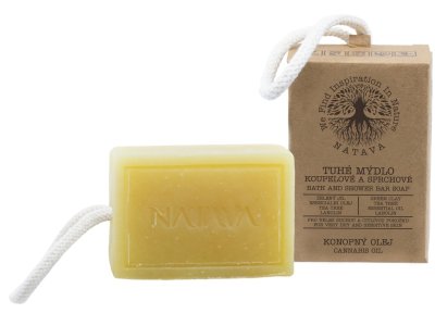 Tuhé koupelové a sprchové mýdlo - Konopný olej 100 g