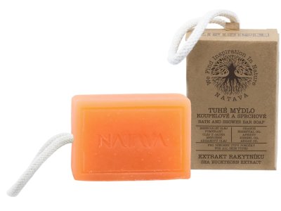 Tuhé koupelové a sprchové mýdlo - Rakytník 100 g