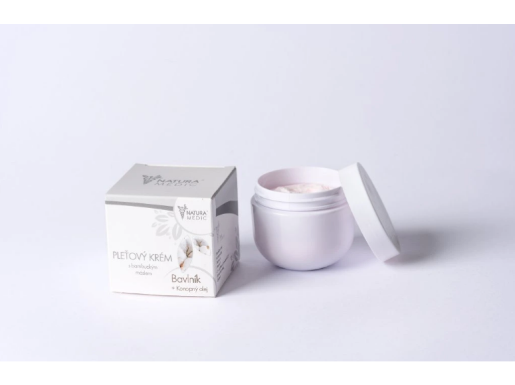 Krém s bambuckým máslem - Bavlník + Konopný olej 150ml